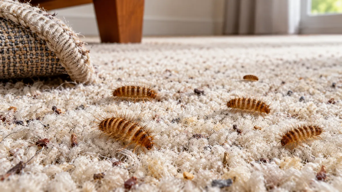 What Do Carpet Beetle Larvae Look Like