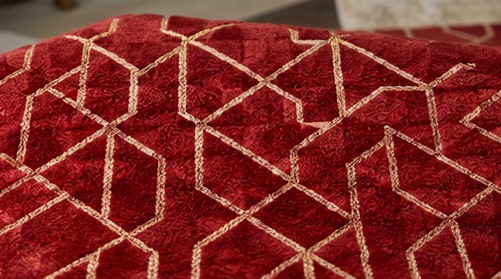 geometric red carpet in Dubai